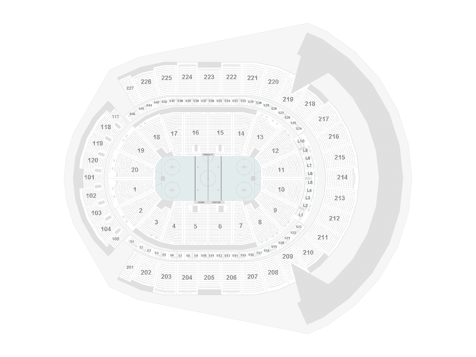 Seating chart – T-Mobile Arena