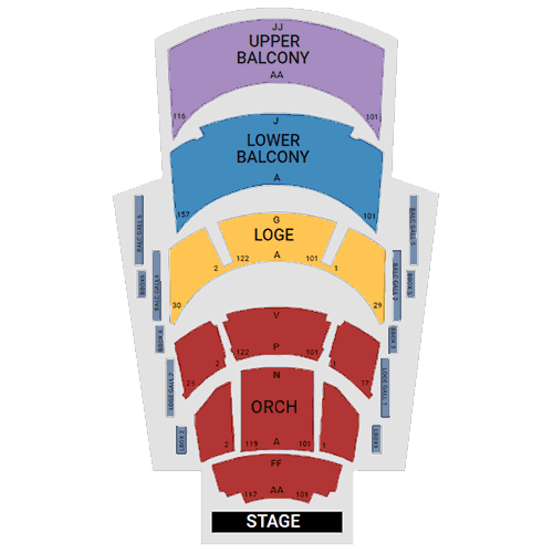 Mapa de asientos – Winsupply Theatre
