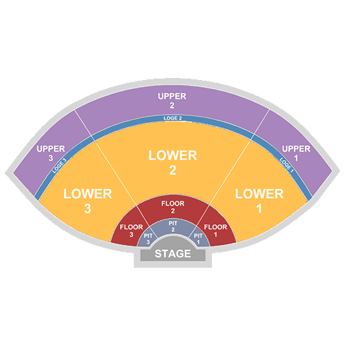 Mapa de asientos – Bellco Theatre