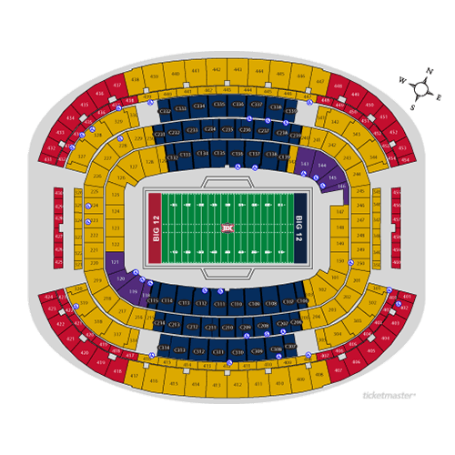 Mapa de asientos – AT&T Stadium