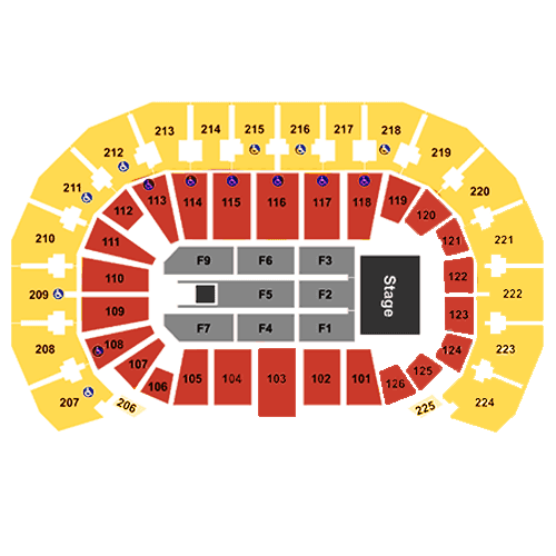 Seating chart – INTRUST Bank Arena