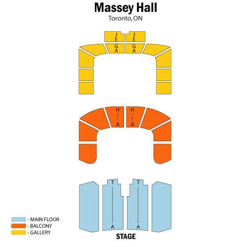 Seating chart – Massey Hall