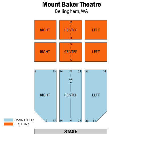 Seating chart – Mount Baker Theatre