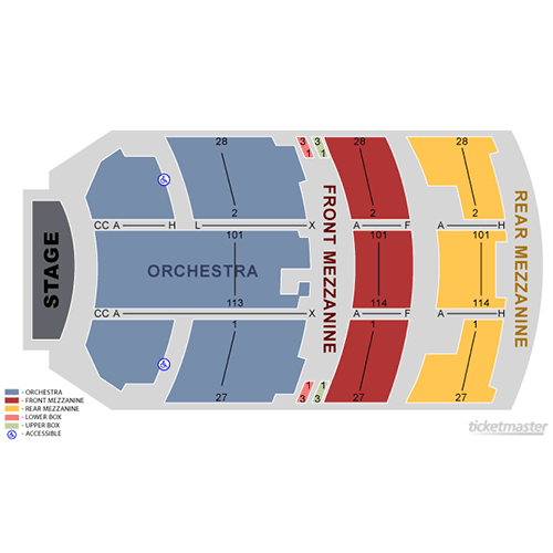 Mapa de asientos – Richard Rodgers Theatre-NY