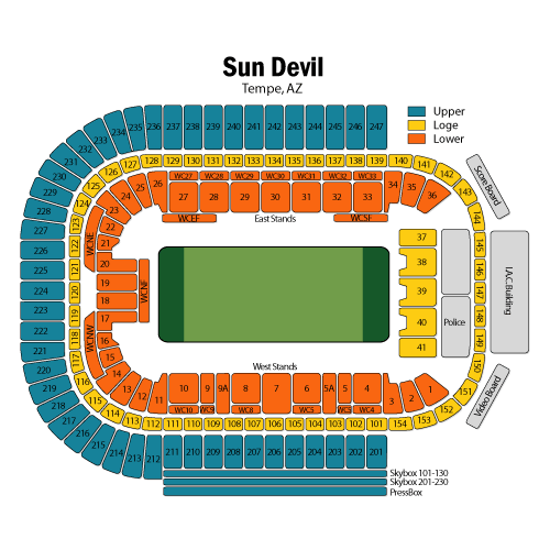 Seating chart – Mountain America Stadium