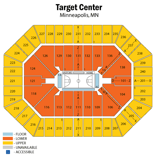 Seating chart – Target Center