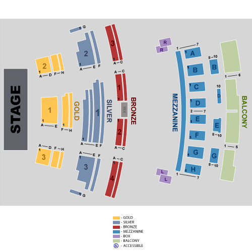 Mapa de asientos – Vic Theatre
