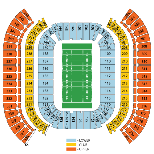 Seating chart – Nissan Stadium