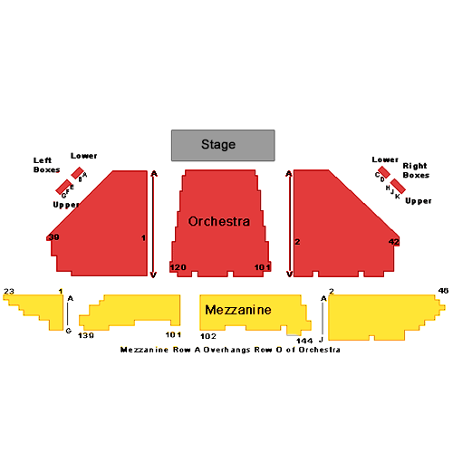 Seating chart – Winter Garden Theatre - NY