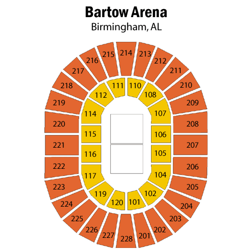 Seating chart – Bartow Arena