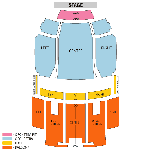 Seating chart – Kingsbury Hall