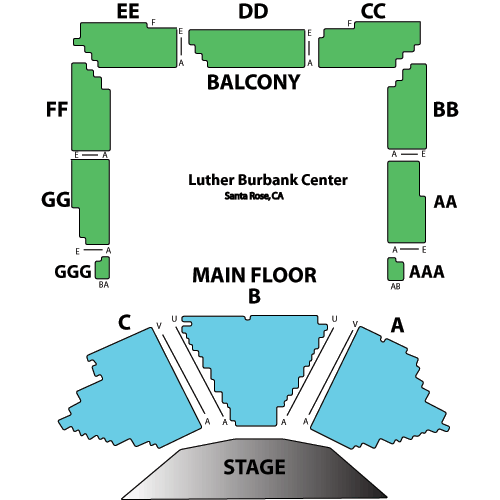 Seating chart – Luther Burbank Center