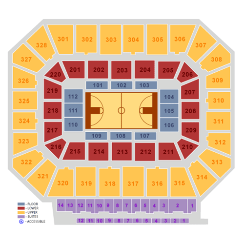 Seating chart – Gallagher Iba Arena