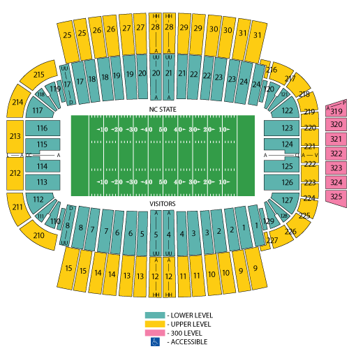 Seating chart – Carter Finley Stadium