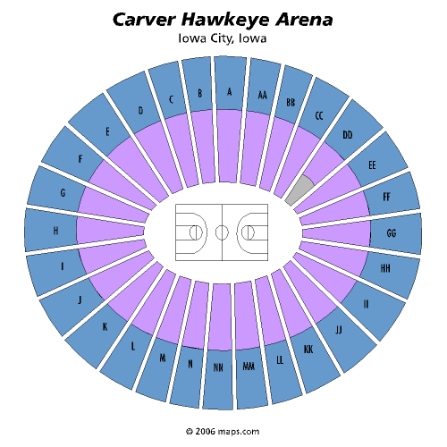 Seating chart – Carver Hawkeye Arena