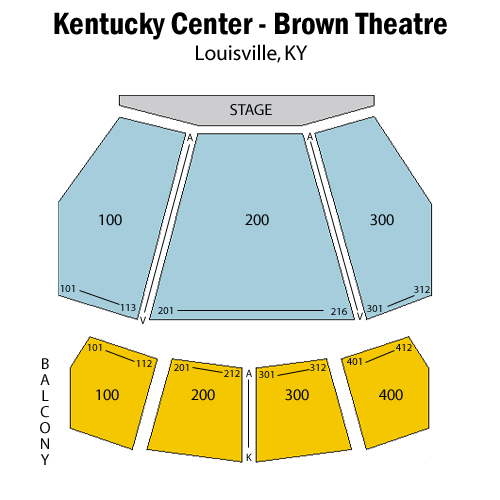 Seating chart – W. L. Lyons Brown Theatre
