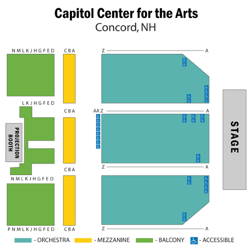 Seating chart – Capitol Center for the Arts - NH