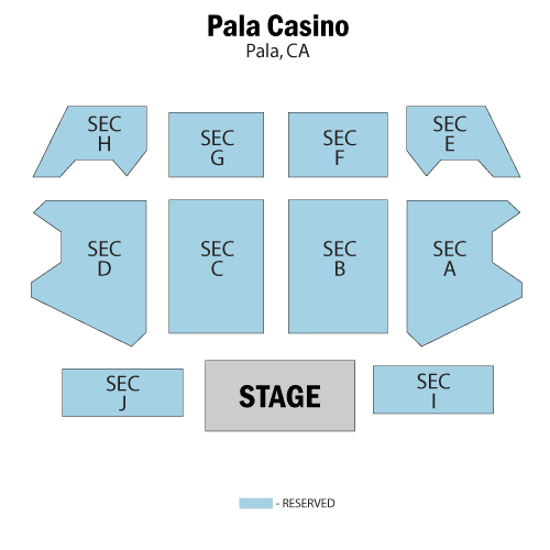Seating chart – Pala Events Center