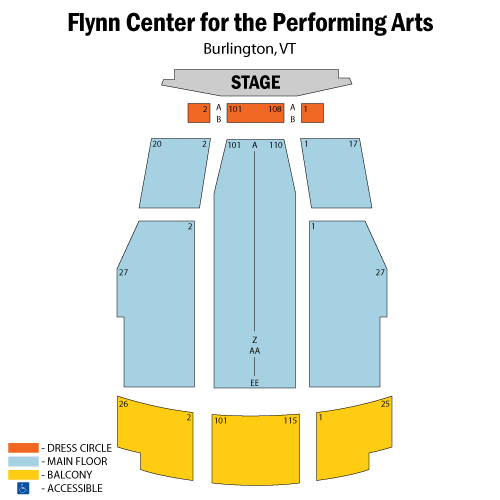 Seating chart – Flynn Center for the Performing Arts