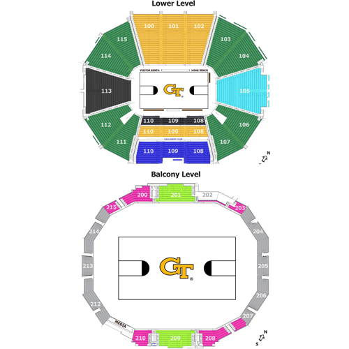 Seating chart – McCamish Pavilion