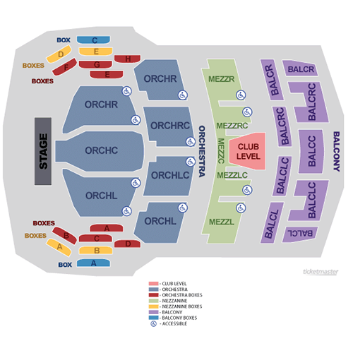 Mapa de asientos – Au-Rene Theater at the Broward Center