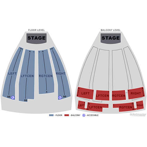Seating chart – Cullen Performance Hall