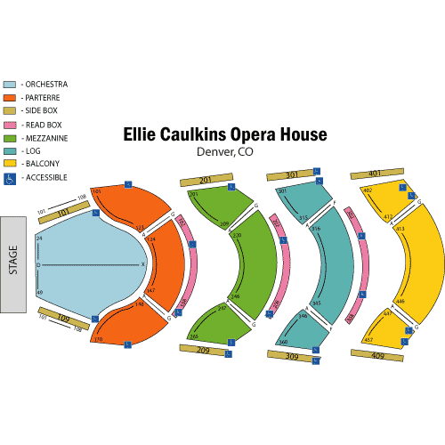 Seating chart – Ellie Caulkins Opera House