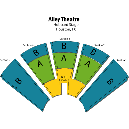 Seating chart – Alley Theatre-Hubbard Stage