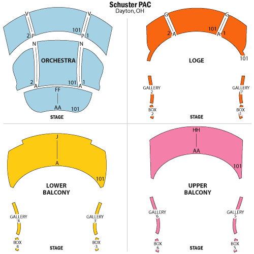 Seating chart – Schuster PAC
