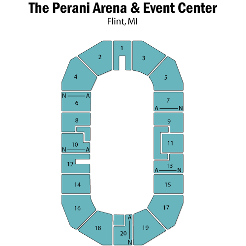 Seating chart – Dort Financial Center