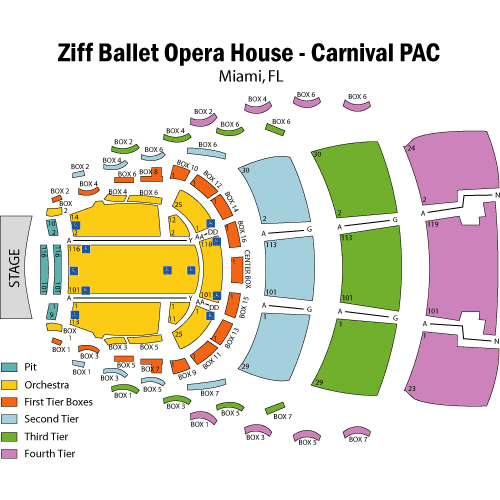 Seating chart – Ziff Ballet Opera House-Adrienne Arsht PAC
