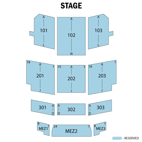 Seating chart – Showplace Theatre at Riverwind Casino