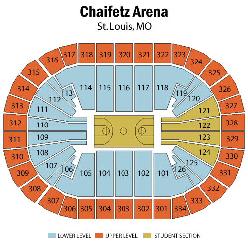 Seating chart – Chaifetz Arena