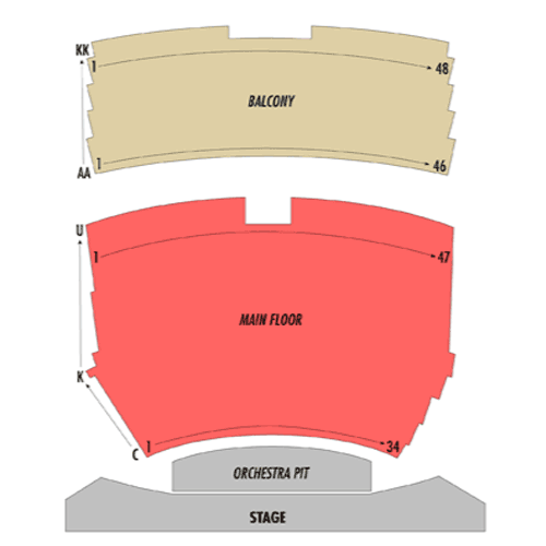 Seating chart – La Mirada Theatre for the Performing Arts