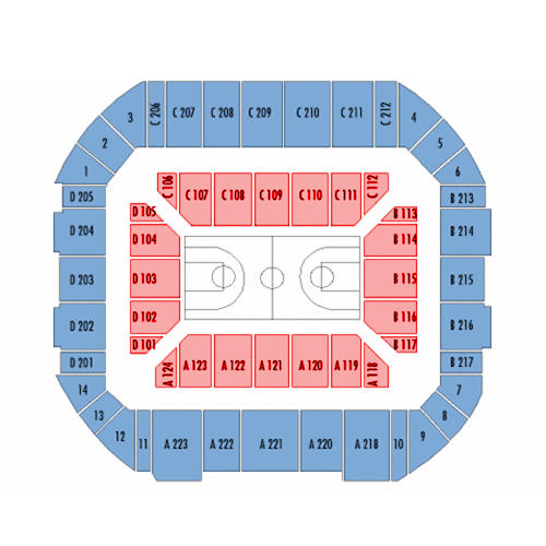 Seating chart – Gampel Pavilion
