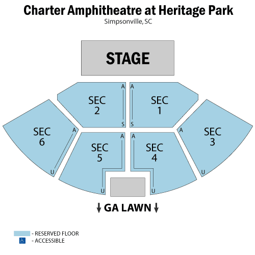 Seating chart – CCNB Amphitheatre at Heritage Park
