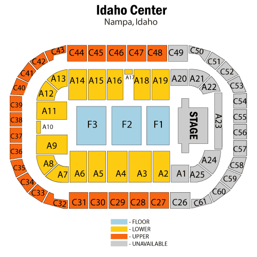 Seating chart – Ford Idaho Center Arena