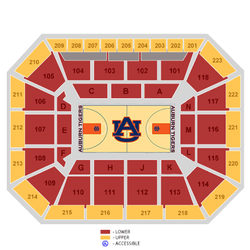 Seating chart – Neville Arena