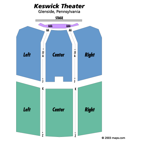 Seating chart – Keswick Theatre