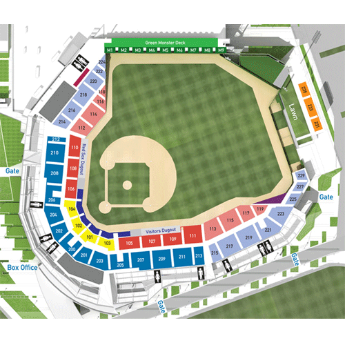 Mapa de asientos – JetBlue Park