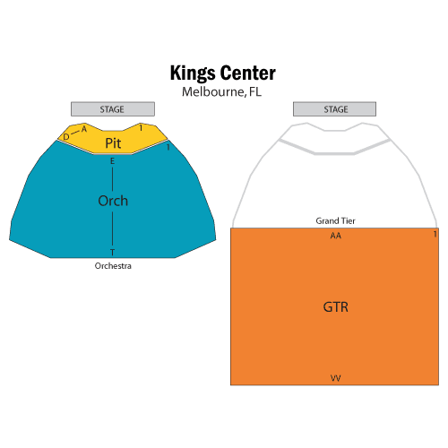Mapa de asientos – Maxwell C. King Center for the Performing Arts