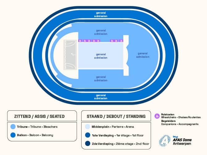Seating chart – AFAS Dome