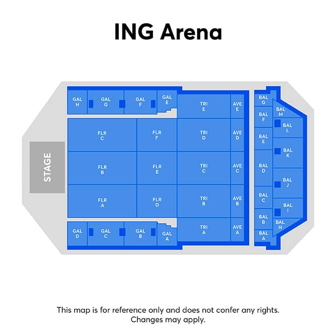 Zaalplattegrond – ING ARENA