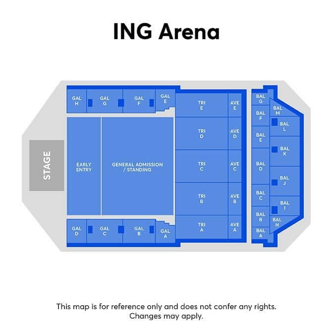 Seating chart – ING ARENA