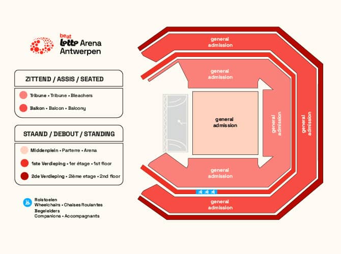 Seating chart – Lotto Arena Antwerpen