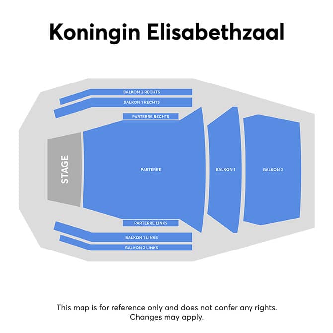 Seating chart – Koningin Elisabethzaal