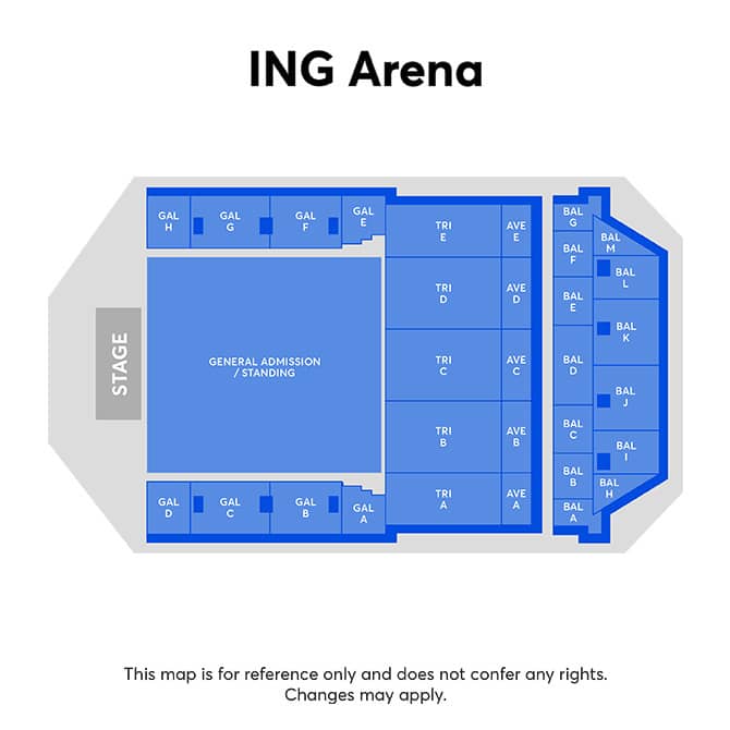 Seating chart – ING ARENA