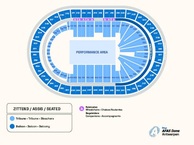 Zaalplattegrond – AFAS Dome