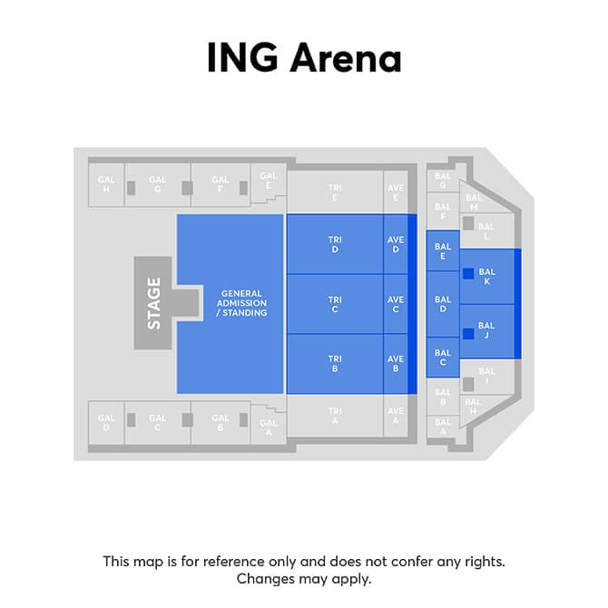 Zaalplattegrond – ING ARENA