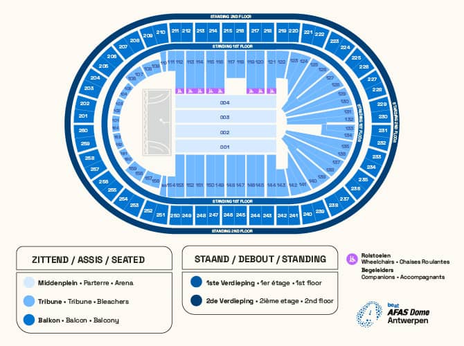Seating chart – AFAS Dome
